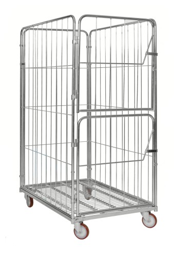 Rollcontainer 4 Seiten - Maße: 72 x 80 x 180 cm - Gewicht: 37 kg - Belastungsgewicht: 400 kg