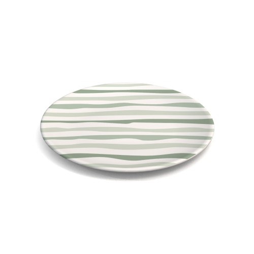Ornamin Teller flach 414 Ø23,5cm Streifen salbei