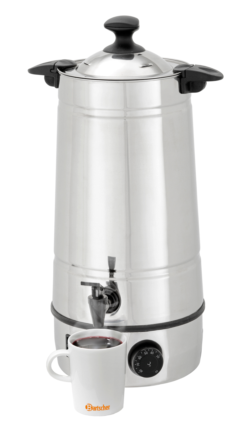 Bartscher Glühweintopf 7L | Steuerung:Elektronisch ,Knebel | Maße: 27,5 x 26 x 49,0 cm.Gewicht: 2 kg