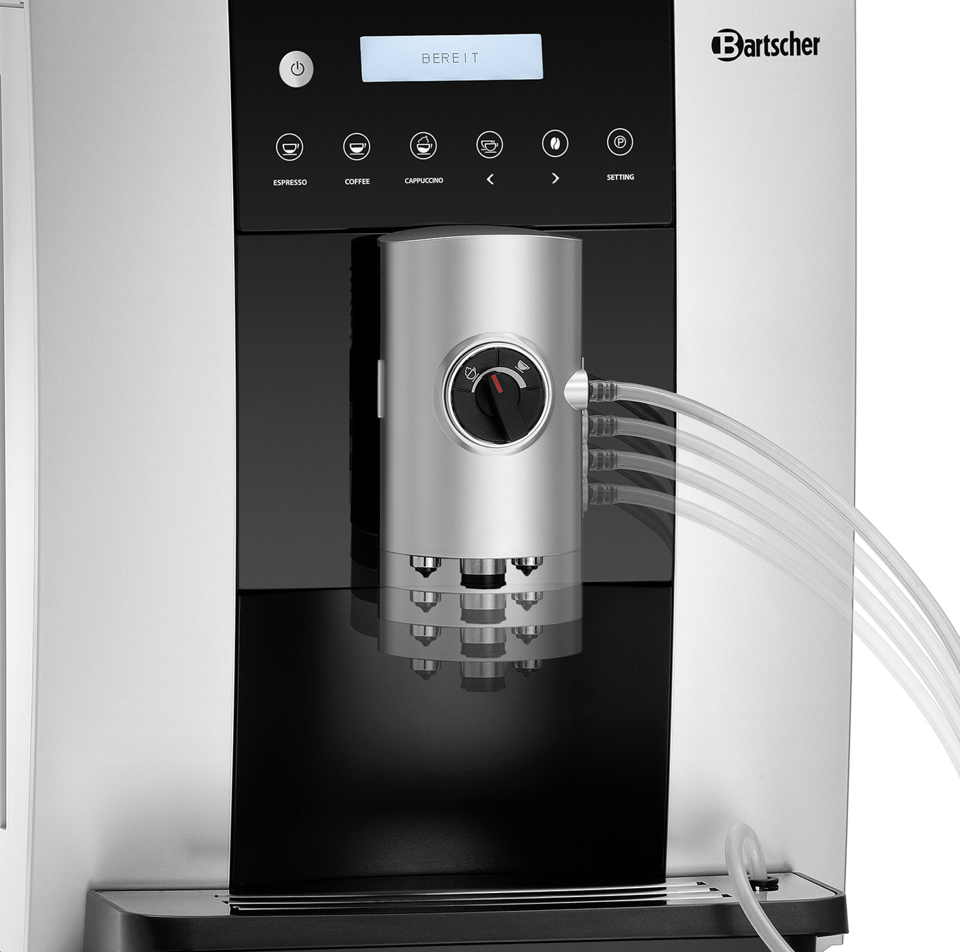 Bartscher Kaffeevollautomat Easy Black 250 |Display-Anzeige: Programme ,Status ,Wartungsinfo,Fehlermeldungen | 30 x 50 x 36,0