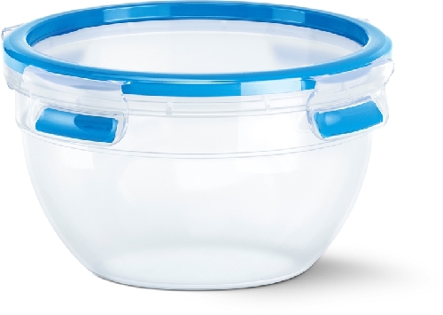 Emsa CLIP & CLOSE Frischhaltedose 1,1 Liter rund - 100 % dicht durch besondere Frische-Dichtung - Made in Germany