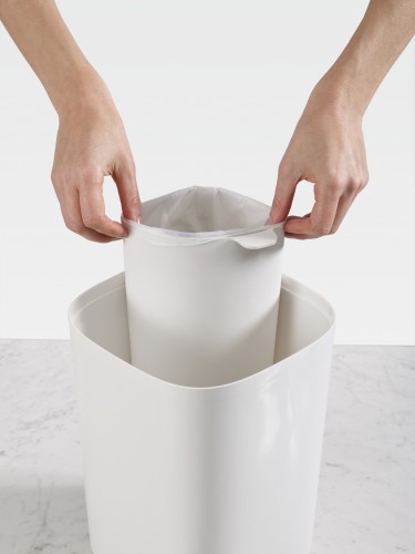 Joseph Joseph Split - Abfalltrenner fürs Bad - weiß/grau