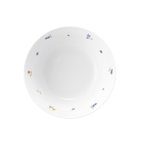 Seltmann Schüssel rund 18 cm, rund, Form: Community, Dekor: 57391 Streublume, hohe Kantenschlagfestigkeit, Made in Germany