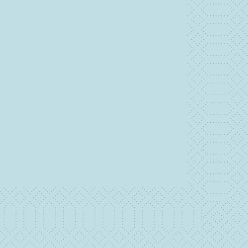 DUNI Zellt.Serv.40x40 3lg. 1/4 F. mint blue 250P. 250 Stück