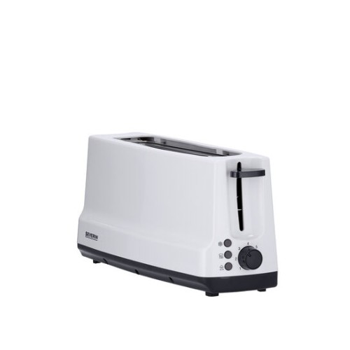 Severin Langschlitztoaster, ca. 800 W, 2 Scheiben, integrierter Brötchen-Röstaufsatz, Defroster-Stufe - Aufwärm-Stufe -