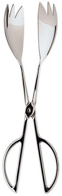 Salatzange Gesamtlänge: 25 cm Edelstahl, hochglanzpoliert Schaufelmaß: 7 x 4,5 cm spülmaschinengeeignet