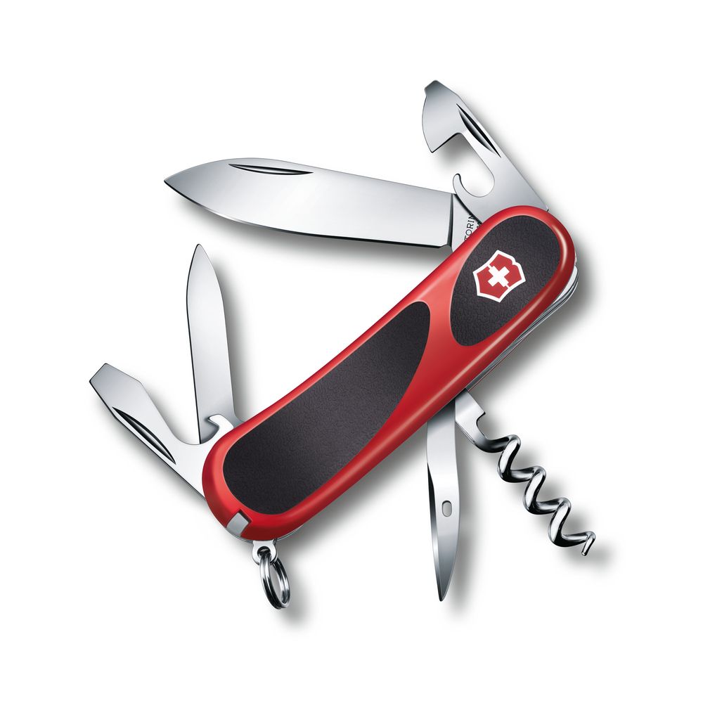 Victorinox EvoGrip 10, 85mm, TASCHENMESSERhalen,rot/schwarz