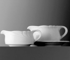 Sauciere-Oberteil - Inhalt 0,30 ltr - Form AMBIENTE - uni weiß - ohne Unterteil