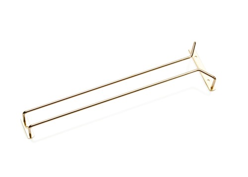 Gläserschiene. vermessingt. vermessingt.