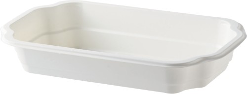 Duni PP-Schale Take-away 250 x 159 x 43 mm Weiß ungeteilt, 246 Stk/Krt (1 x 246 Stk)