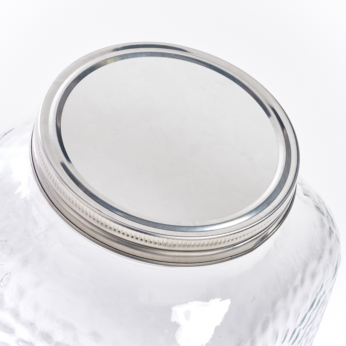 Getränkespender, Glas; Metall, 20,4x15,2x25,4 cm. Farbe: transparent. Fassungsvermögen: 3700 ml. Selbstbedienung erwünscht! Mit diesem