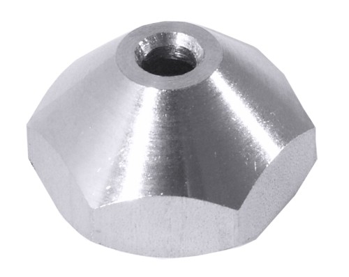 Ersatzschraube mit 4 mm Durchlass für Fondant-/Likörtrichter ganz aus Edelstahl 18/10, seidenmatt, tropfdicht, mit Einhandmechanik,