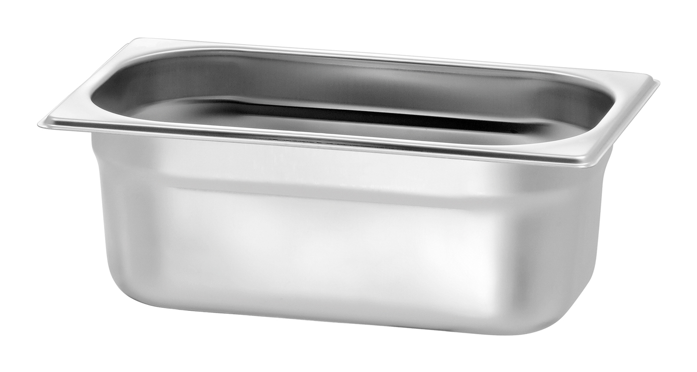 Bartscher GN-Behälter, 1/4, T100 | Ausführung:Ohne Perforation | Maße: 26,5 x 16,2 x 10,0 cm.Gewicht: 0,45 kg