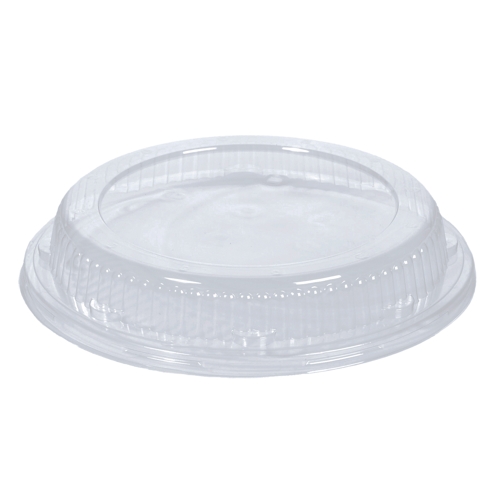 100 Dom-Deckel, PET rund Ø 22,5 cm · 4 cm klar von Starpak
