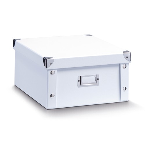 Zeller Aufbewahrungsbox, Pappe, weiß