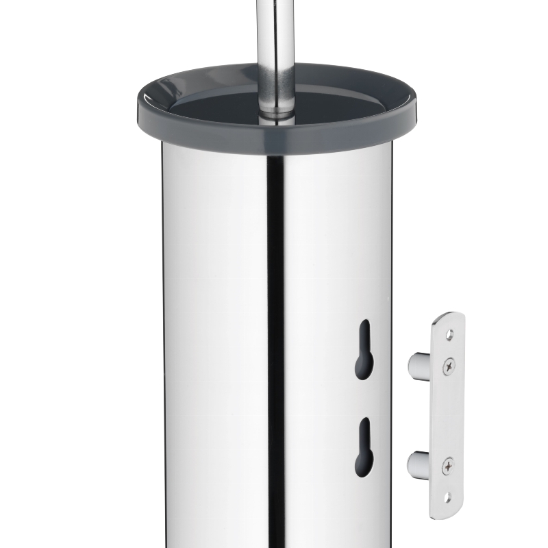 KELA WC-Garnitur Alor Edelstahl 18/10 schwarz 38,0cm 11,5cmØ