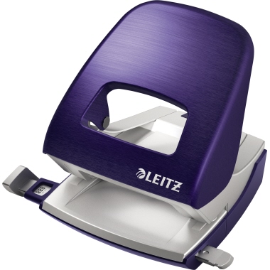 Leitz Locher New NeXXt Style 8 cm 30 Bl. (80 g/m²) mit Anschlagschiene titan blau
