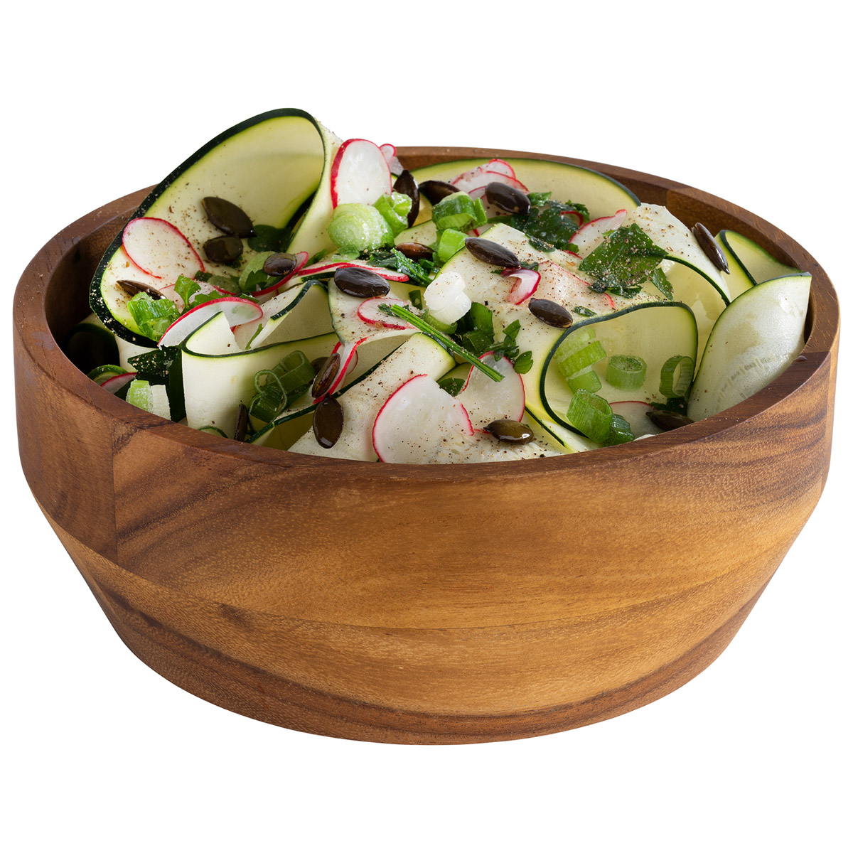 Schale -ACACIA-, Ø 21 cm, H: 8,5 cm, Akazienholz, geölt, 1,8 Liter