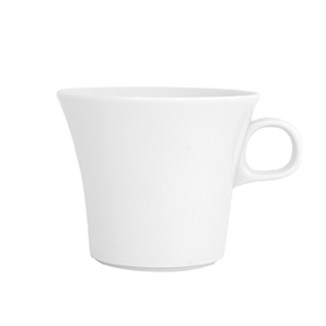 Obertasse 0,40 l mit Innenstapelrand - Form:, Calla - weiss - aus Porzellan. Hersteller:, Eschenbach. "Made in Germany".