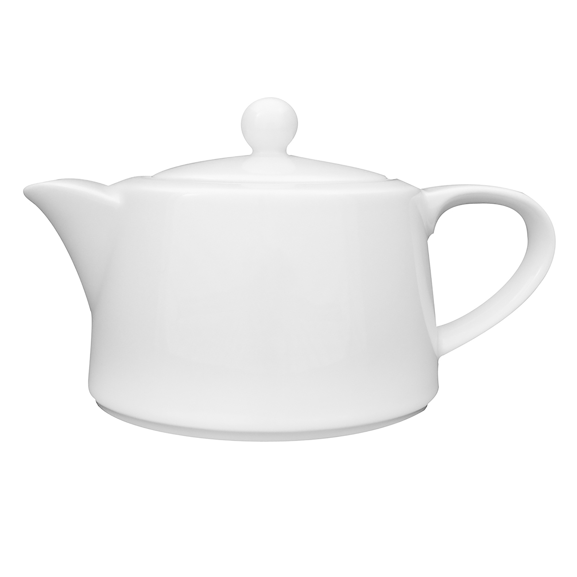 Teekanne mit Deckel - Inhalt 0,40 ltr - Form PRIMAVERA - uni weiß