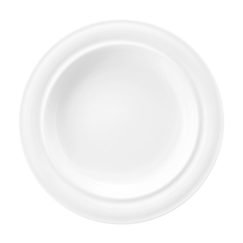 Seltmann Teller halbtief 25,5 cm, rund, Form: Community, weiss, hohe Kantenschlagfestigkeit, Made in Germany