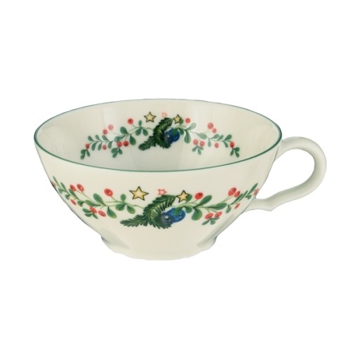 Seltmann Obere zur Teetasse 0,14 l, Form: Marieluise, Glasur: elfenbein, Dekor: 43607 Weihnachten