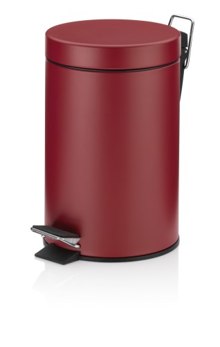 KELA Kosmetikeimer Monaco Metall himbeerrot 26,0cm 17,0cmØ 3,0l