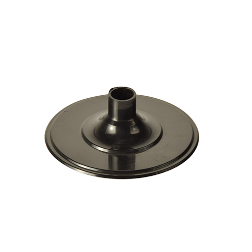 50 Unterteile für Stiel-Gläser, PS rund Ø 6,55 cm · 2,05 cm schwarz von Starpak