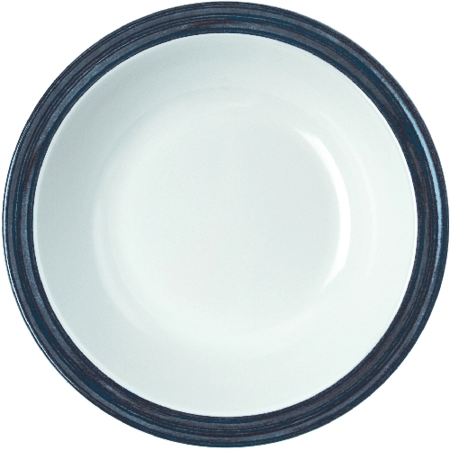 WACA Suppenteller BISTRO in weiß-jeansblau, aus Melamin. Durchmesser: 20,5 cm. Kapazität: 0,6 l.