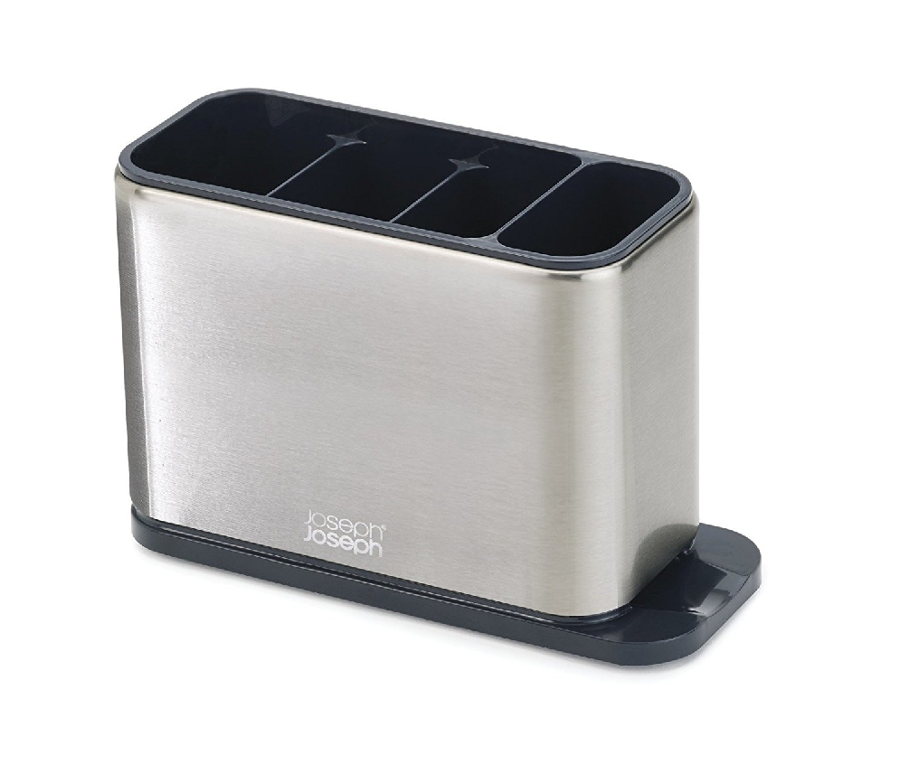 Joseph Joseph SURFACE Abtropfschale für Besteck aus Edelstahl/ Kunststoff Maße: 20 x 8 x 13 cm