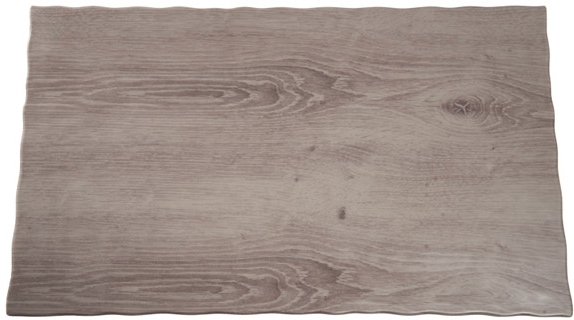 GN 1/1 Tablett -DRIFTWOOD- 53 x 32,5 cm, H: 1,5 cm Melamin, Holzoptik mit Antirutsch-Füßchen spülmaschinengeeignet stapelbar