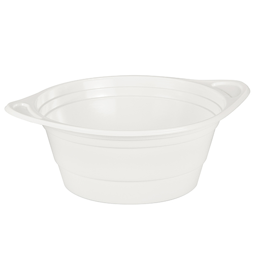 100 Suppenschalen, PP rund 750 ml Ø 15,6 cm · 6,5 cm weiss mit Anfasser von Starpak