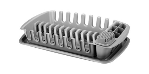 Abtropfgestell mit Auffangschale CLEAN KIT, grau