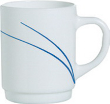 Henkelbecher Inhalt: 25 cl, stapelbar Toronto navy ARCOPAL - aus Hartglas