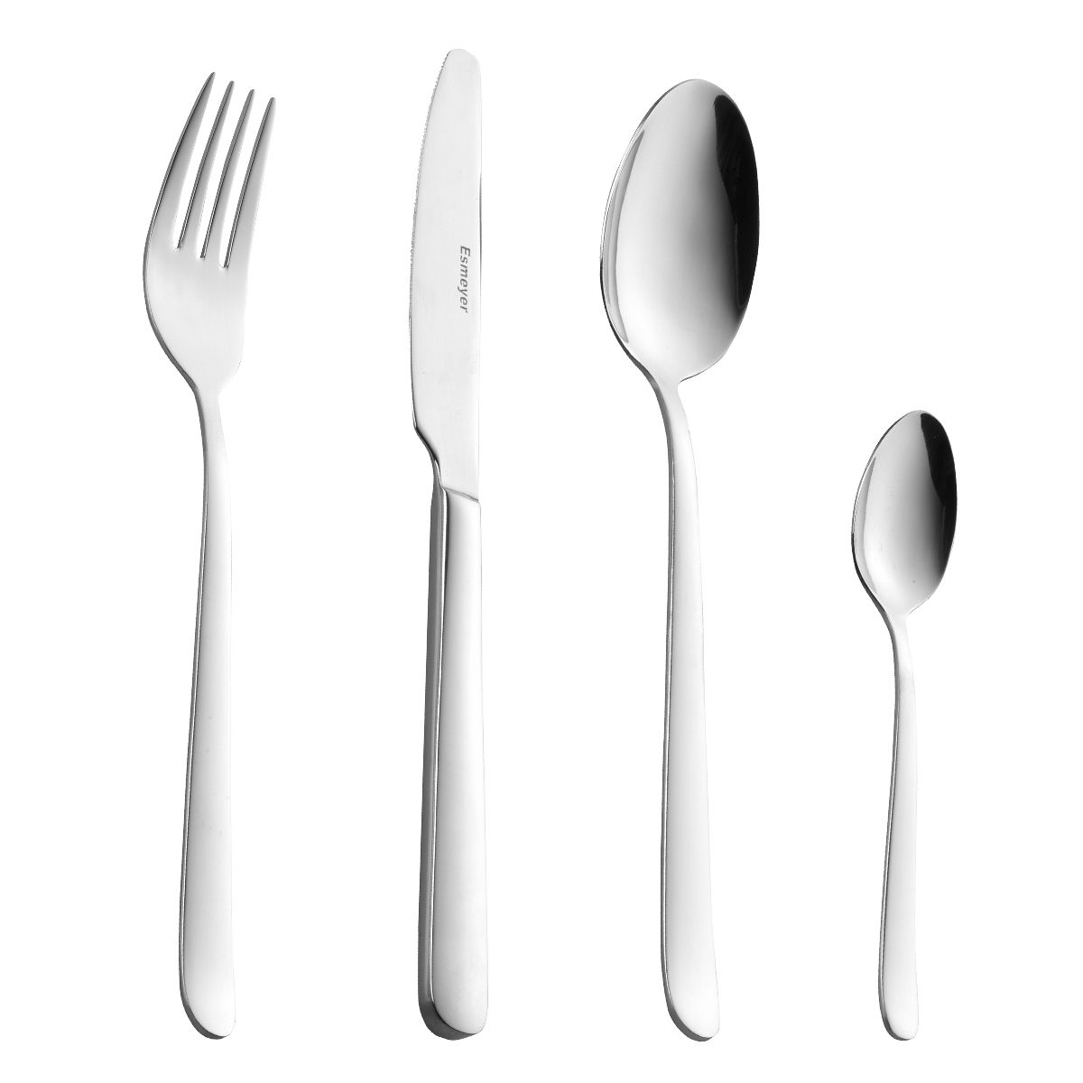 24-teiliges Besteck TINA aus Edelstahl 18/0, poliert. Messer aus Klingenstahl.