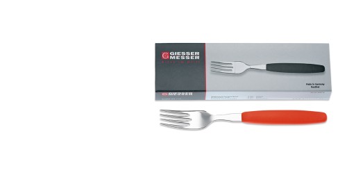Gabel, rot 6 Stk. im Schuberkarton Giesser - Made in Germany