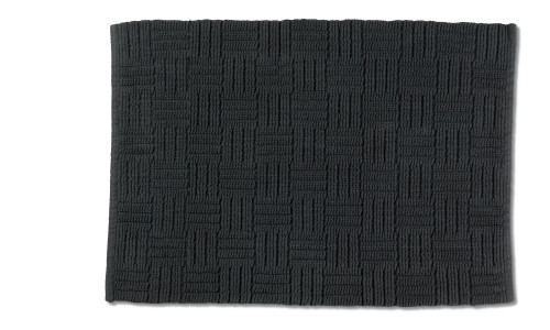 KELA Badematte Leana 100%Baumwolle granitgrau 65,0x55,0x0,5cm