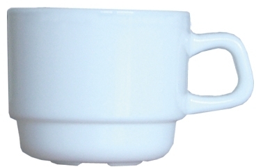 Espresso- / Mocca Obertasse 8 cl Form Restaurant uni weiß ARCOPAL