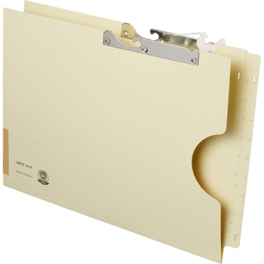 Leitz Pendelmappe Orgacolor® DIN A4 320g/m² Kraftkarton, recycelt chamois, Inhalt: 25 Stück