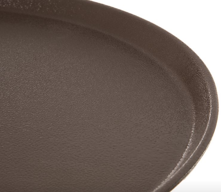 Carlisle Tablett GRIPTITE, rund, Durchmesser: 406 mm, Höhe: 25,4 mm, Farbe: braun, Material: Fiberglas,