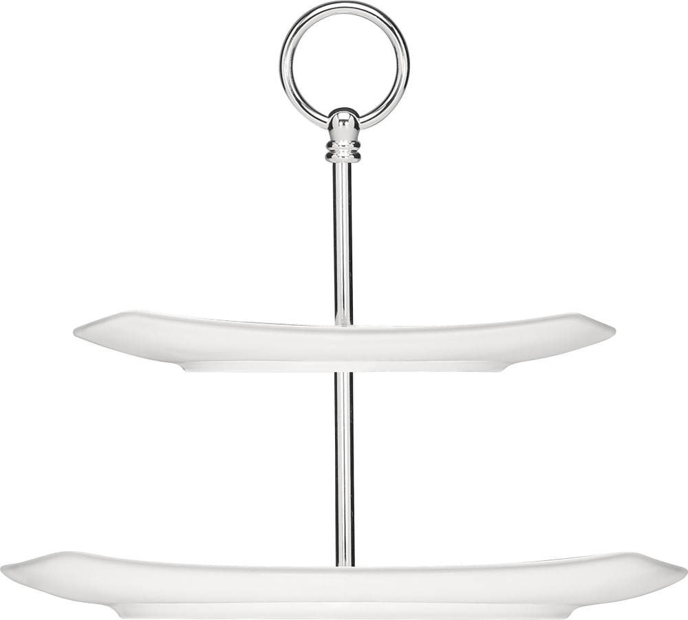 BAUSCHER options Etagere Teller flach coup viereckig 2-fach