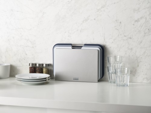 Joseph Joseph Nest - 3-teiliges Schneidebrett-Set, regulär - grau