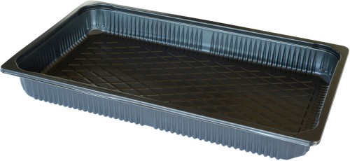 Duni PP-Schale 1/1 GN 530 x 325 x 60 mm Schwarz ungeteilt, 48 Stk/Krt (1 x 48 Stk)