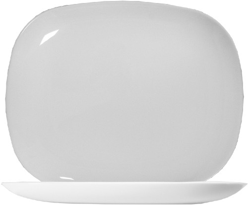 ARCOROC Burger-Platte Form SOLUTIONS uni weiß Maß: 280 x 230 x 20 mm