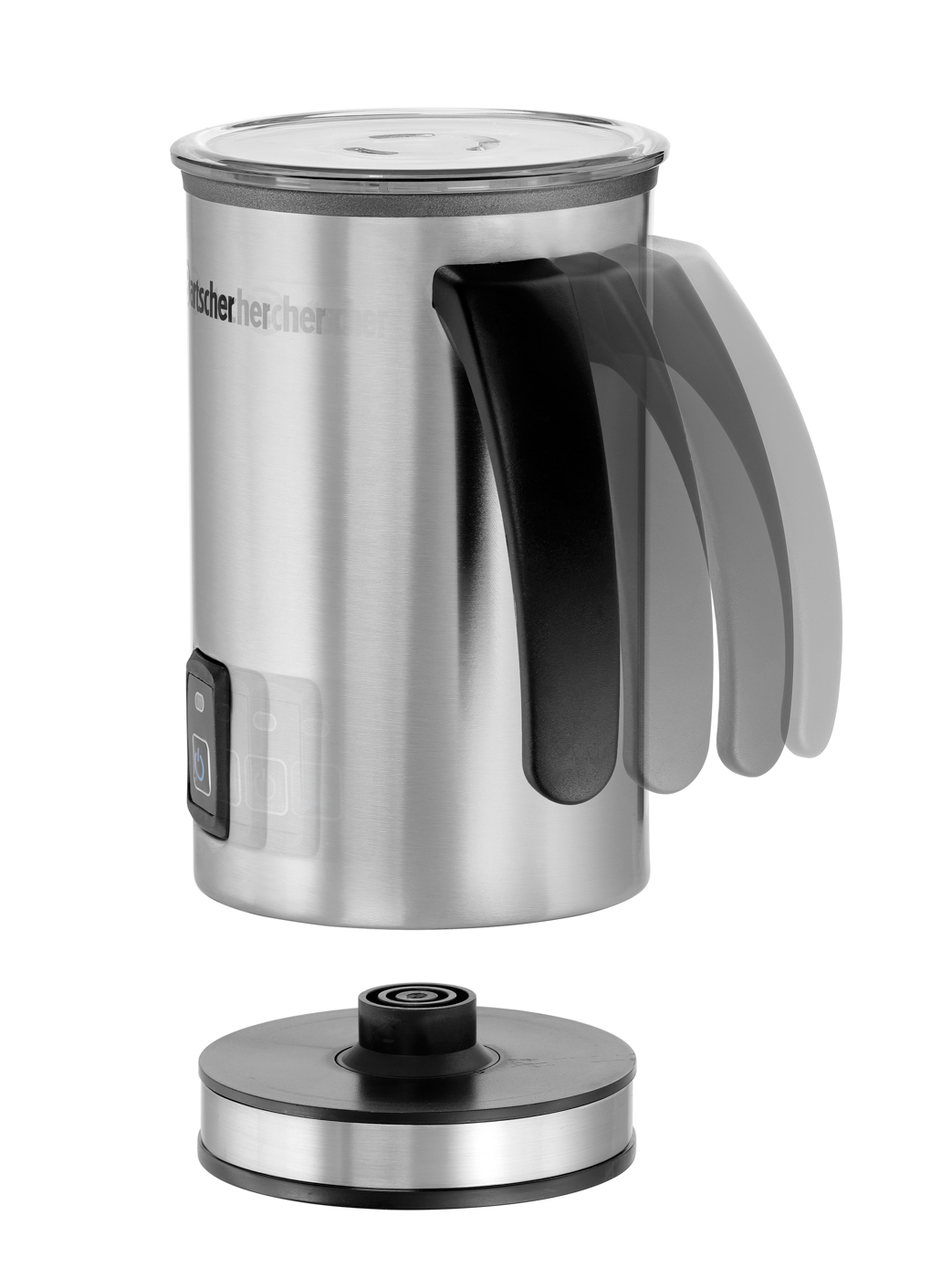 Bartscher Milchaufschäumer MS600 | Funktionen:Aufschäumen/Erhitzen bei 70 °C | Maße: 15 x 10,8x 19,0 cm. Gewicht: 0,8 kg