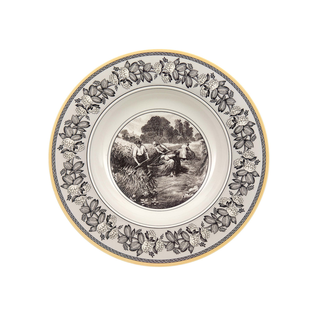 Villeroy und Boch Suppenteller - Maße: 24 x 24 x 4 cm / Ser.: Audun Ferme