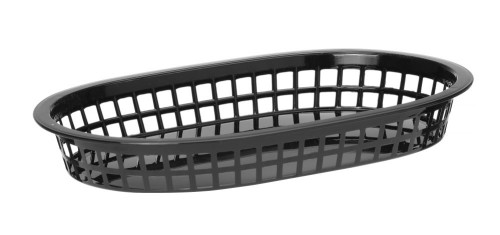 Servierkörbe im Fastfood-Stil, HENDI, Schwarz, 6 Stk., 275x175x(H)38mm