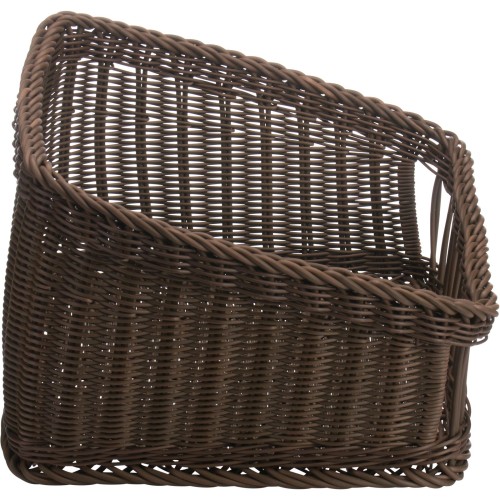 Westmark Präsentationskorb eckig, 40 x 40 x 16/27 cm, braun