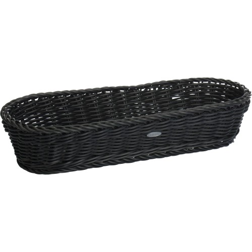 Westmark Baguettekorb oval, 40 x 16 x 8 cm, schwarz