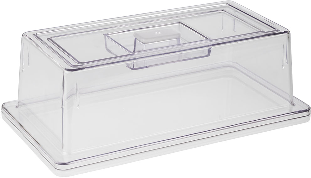 GN 1/3 Abdeckhaube 32,5 x 17,6 cm, H: 10,5 cm Polycarbonat Materialstärke: 3 mm spülmaschinengeeignet bruchsicher stapelbar